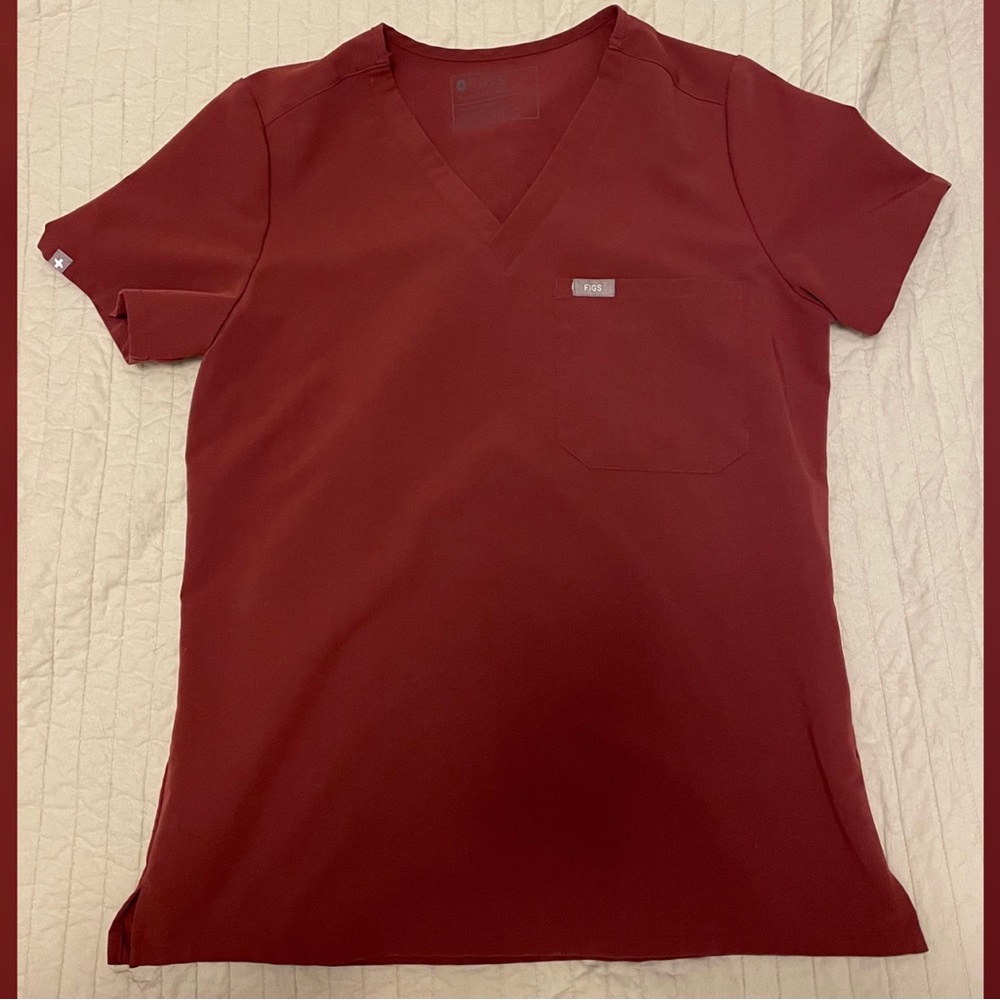 FIGS x2 Scrub Set(s) in DARK CHERRY